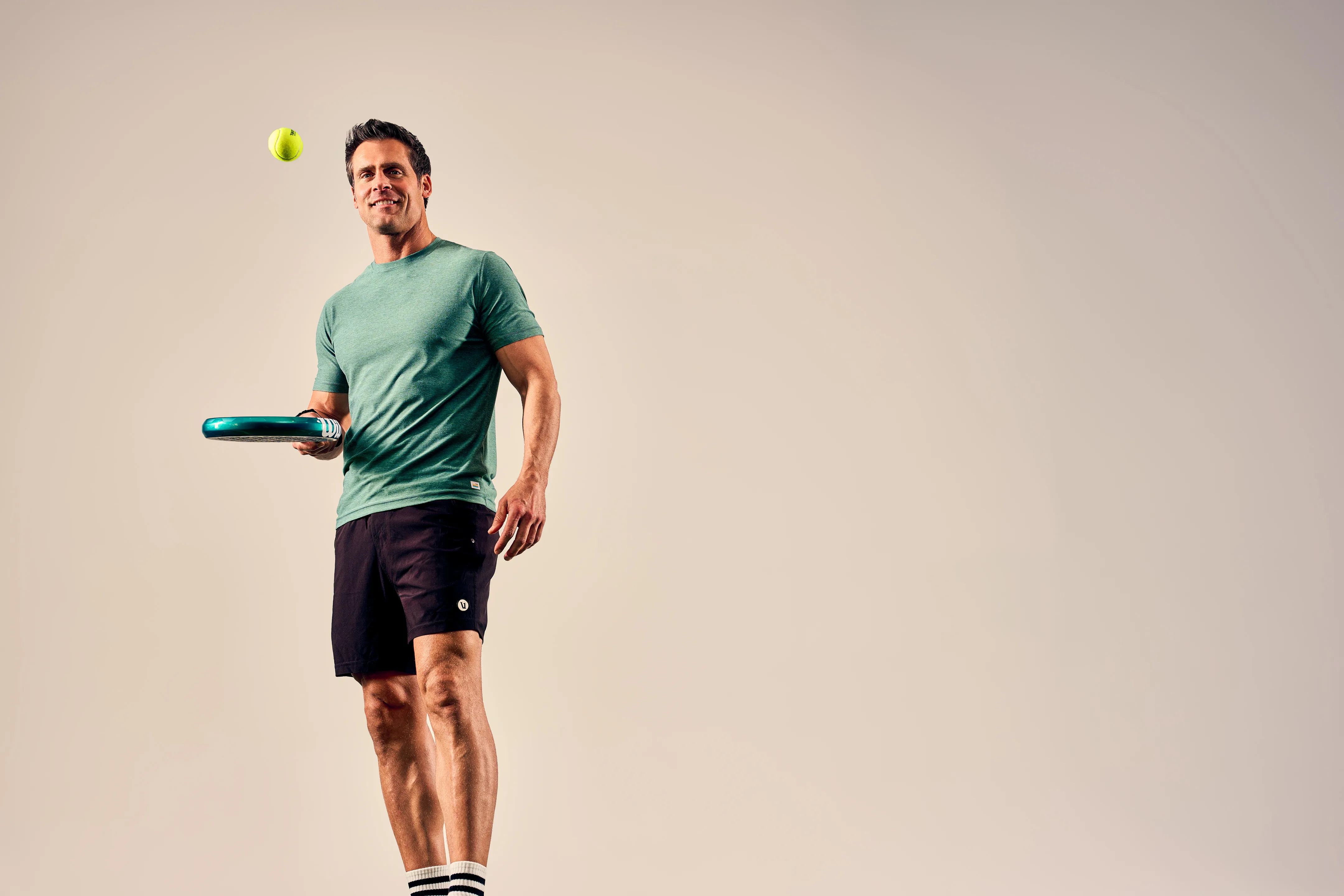 Wide view of premium indoor padel courts