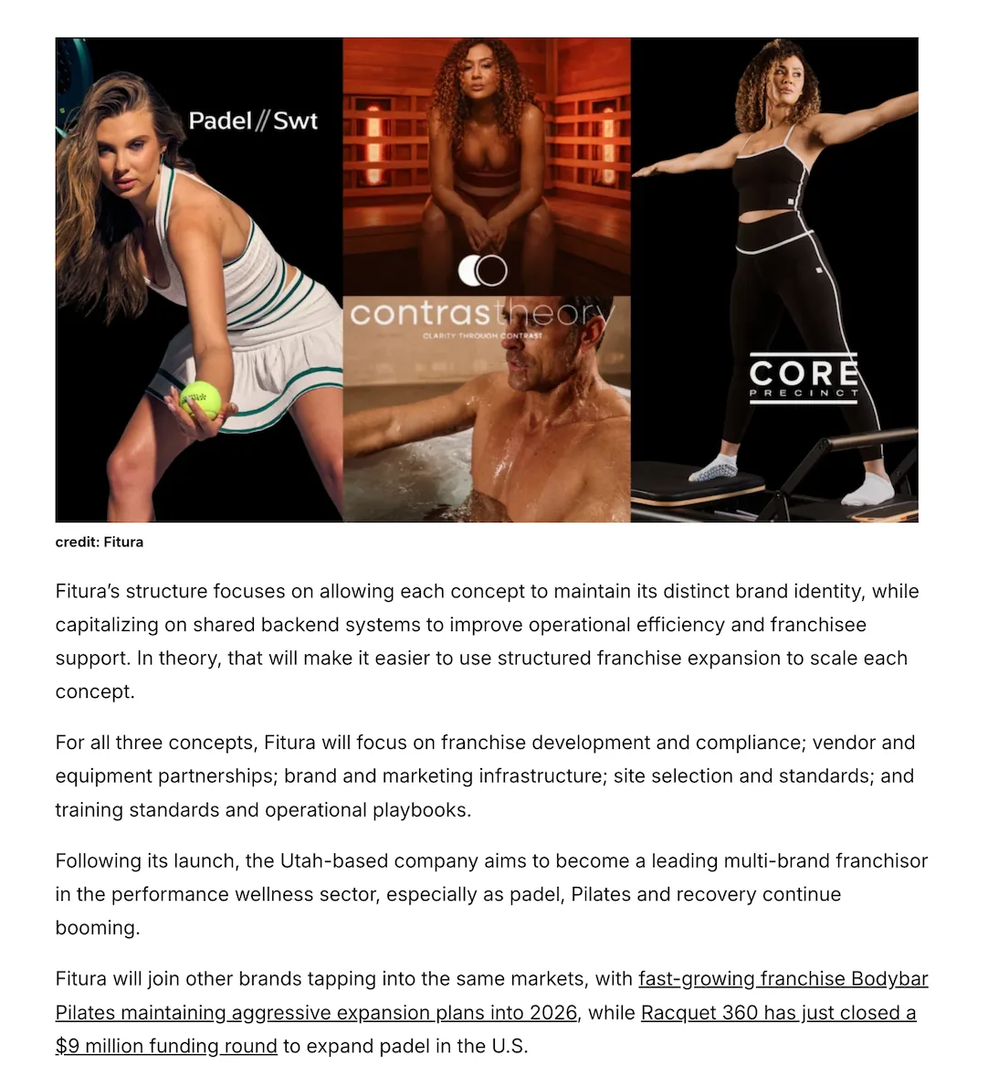 Athletech News - Fitura brand concepts overview
