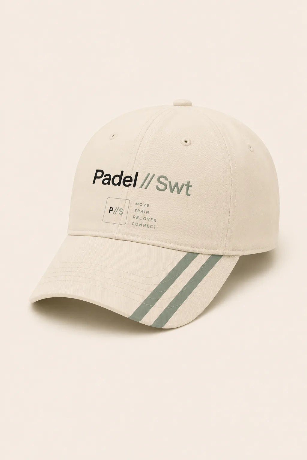 Padel//Swt Logo Cap (Light): design concept render